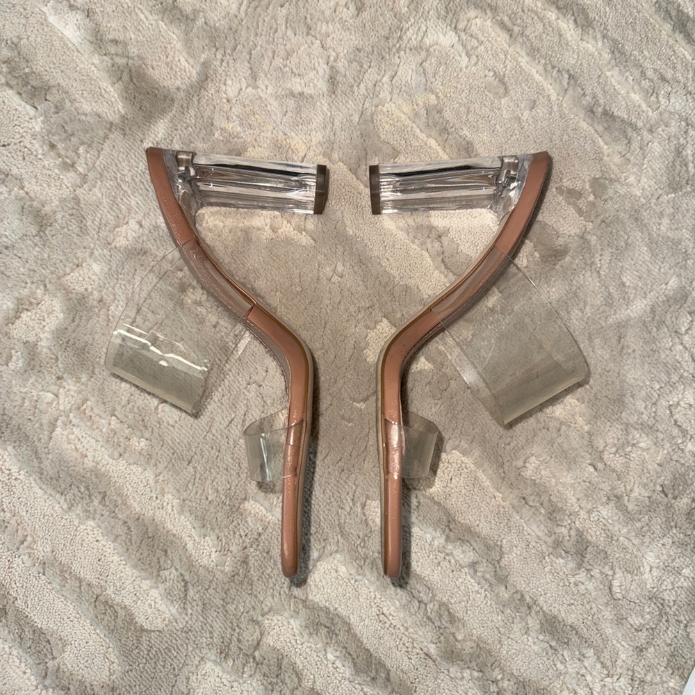 Zara Basic Collection Clear Block Heel - image 6
